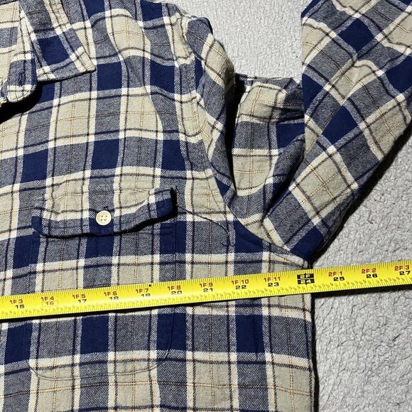 Lucky Brand Flannel Shirt Mens XL Plaid Preppy Long Sleeve Cotton Lightweight - Picture 5 of 9